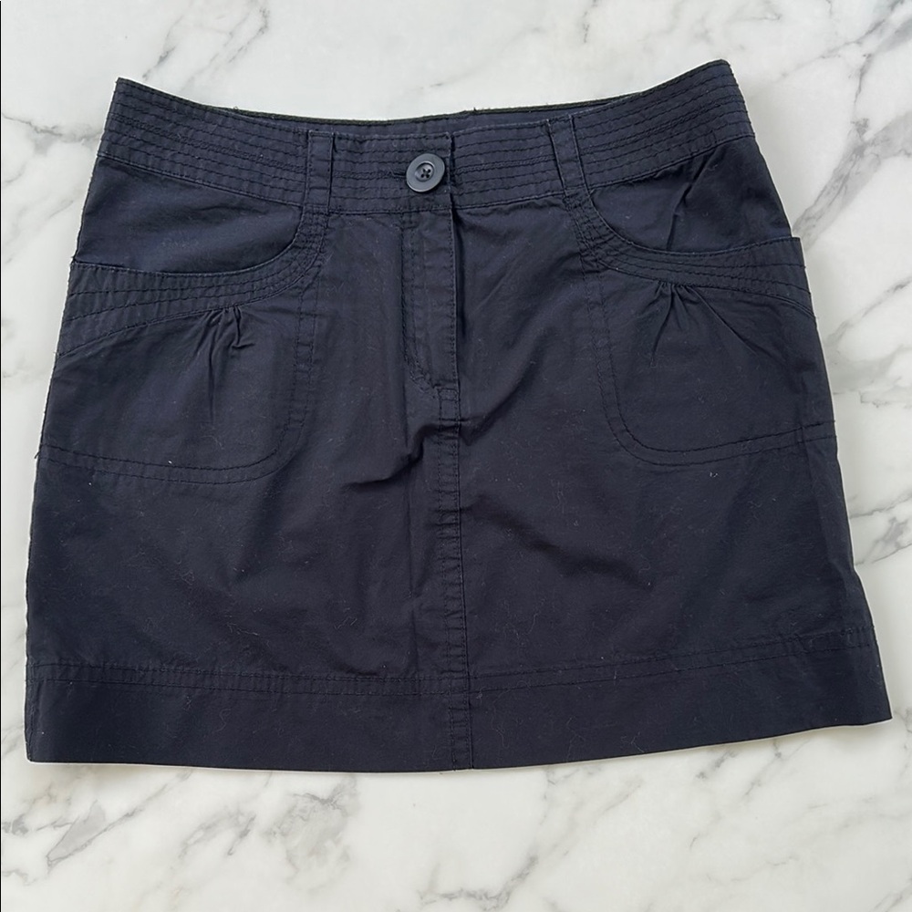 H&M Chino New Preppy Blokecore Mini Skirt Black Women’s Size 8